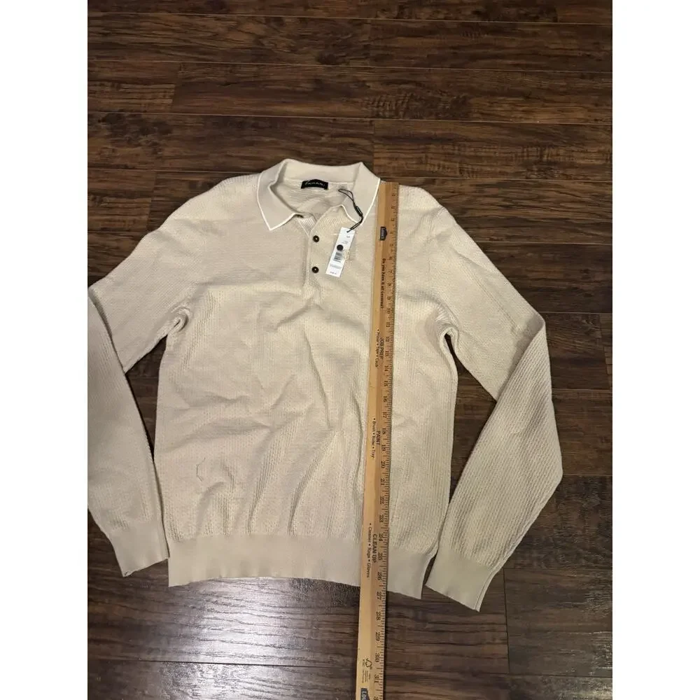 Tahari Mens Long Sleeve Sweater NICE Fabric Sz:small $68
